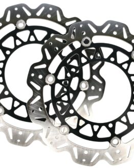 VEE Style Brake Rotors - Black Center Front Set