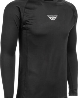 Fly Racing Heavyweight Base Layer Top Black XS