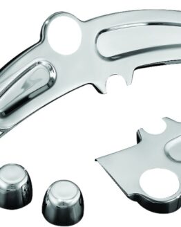 Kuryakyn Boomerang Frame Covers Chrome For 08-17 Softail