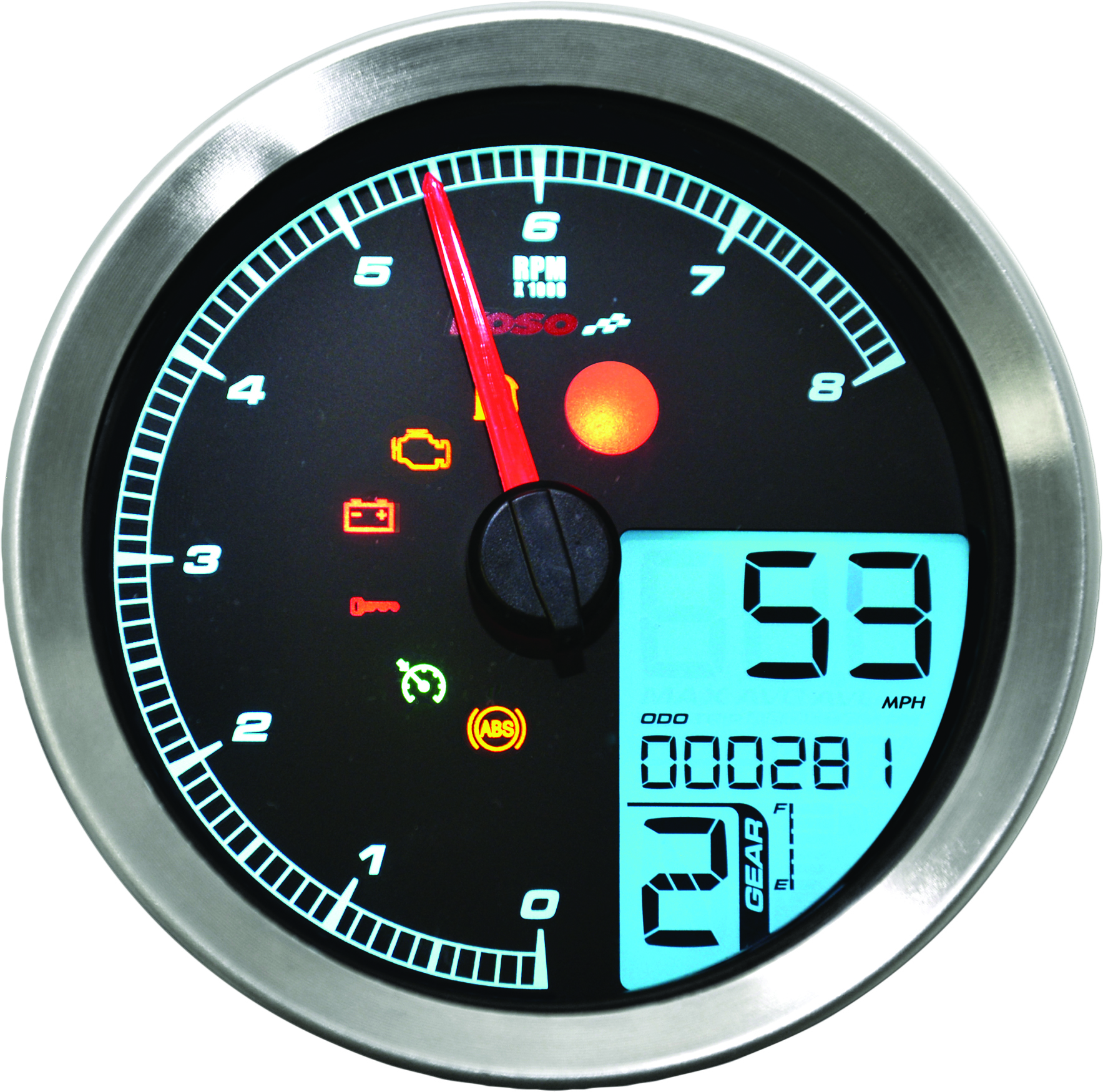 LCD Color Change Speedo and Tachometer Silver - Image 7