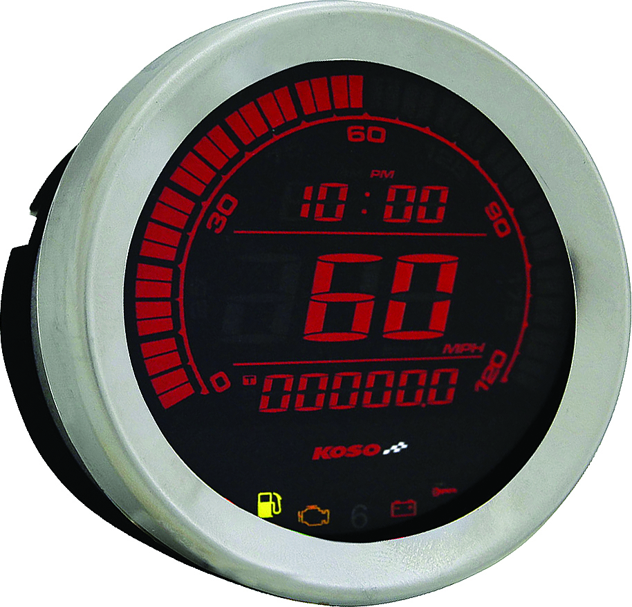 Digital Harley Gauge Cluster Silver - Image 13