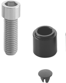 Rizoma Stealth Naked Mirror Mounting Kit Black For BMW