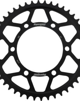 Supersprox Steel Rear Sprocket 46T Black 530 Fits 85-16 Kawa Suz Yam