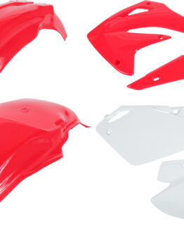 Acerbis Red & White Plastic Kit 6pc Fits 03-07 Honda CR85R /Expert