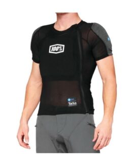 100% Tarka Short Sleeve Mesh Top Black Small