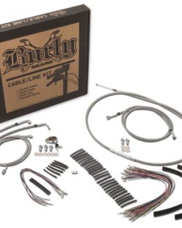 Extended Braided S.S. Control Cable Kit For 16" Gorila Bars