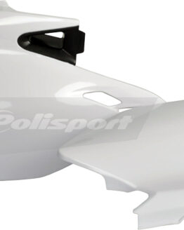 Polisport White Plastic Side Number Plate 2pc Fits 07-15 WR250F 07-11 WR450F