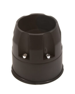 Cap T076 - 130mm - Black - 2 Piece - Push Thru