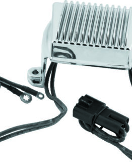 Twin Power Voltage Regulator Chrome Replaces H-D 74505-97 Fits 97-01 FLH FLT