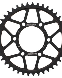 Supersprox Steel Rear Sprocket 43T Black Fits Kawasaki 525 Chain