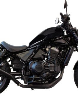 High-Mount Black Stainless Steel Comp-S Slip On Exhaust