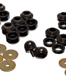 Black Body Mount Set Fits 1997-2006 Jeep Wrangler YJ & TJ