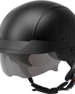 GMAX HH-75 Half Helmet Matte Black Large