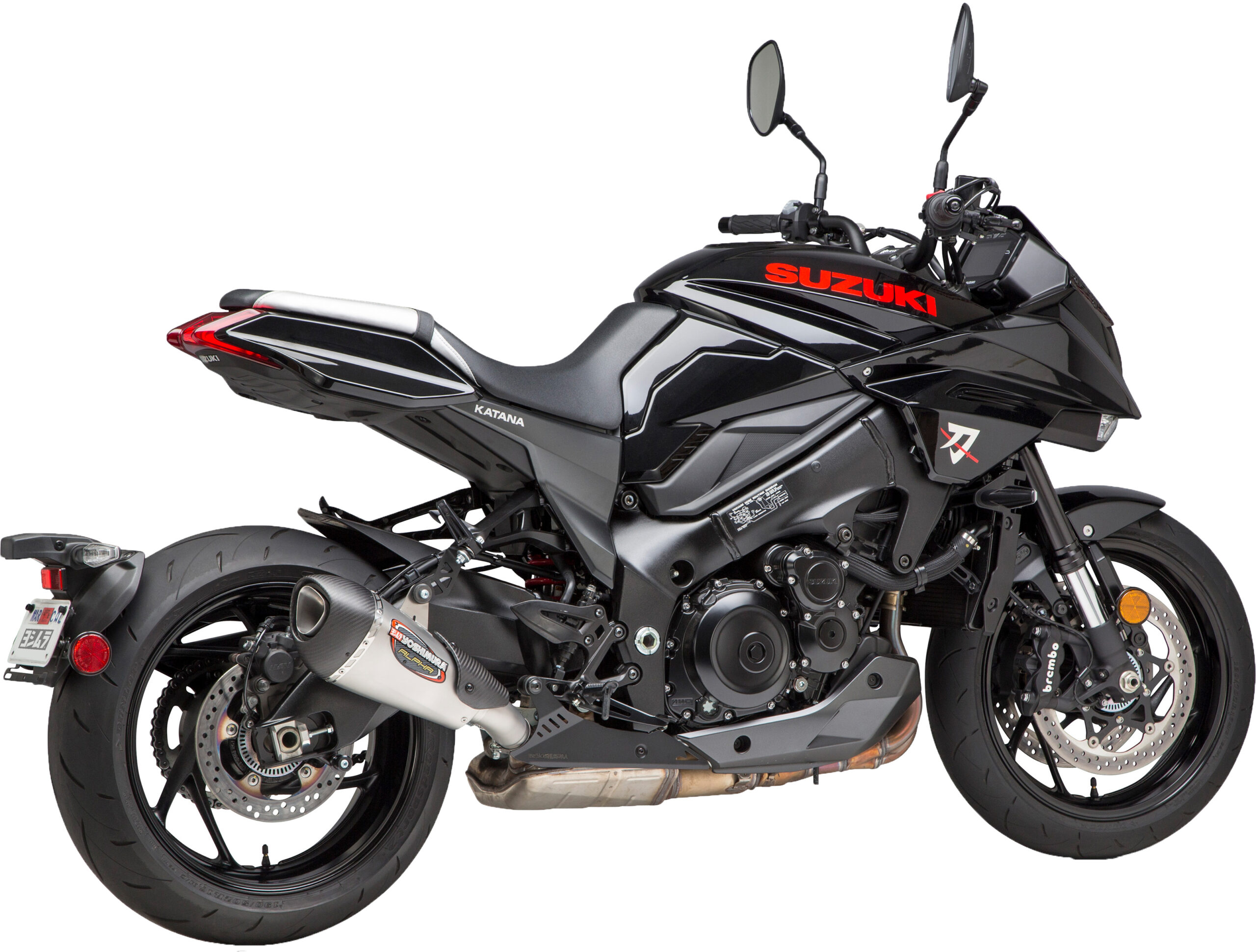 Alpha T Slip-On Exhaust SS/Carbon Cap Works Finish Fits GS1000S Katana - Image 4