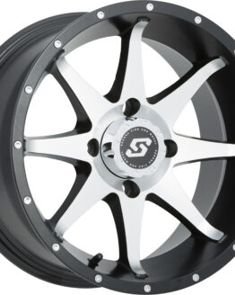 Sedona Storm Wheel 14x7 4/137 5+2 Offset Black/Silver Aluminum