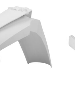 White Front Fender w/ Adaptor Kit