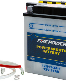 Fire Power 12V Standard Battery 12N11-3A-1 with Acid Pack