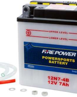 Fire Power 12V Standard Battery 12N7-4B with Acid Pack
