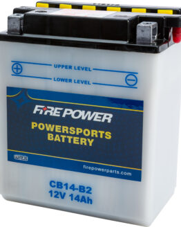 Fire Power 12V Heavy Duty Battery Replaces YB14-B2