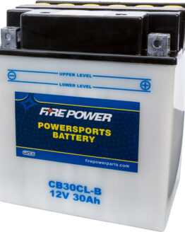 Fire Power CB30CL-B 12V Heavy Duty Battery w/ Acid Pack