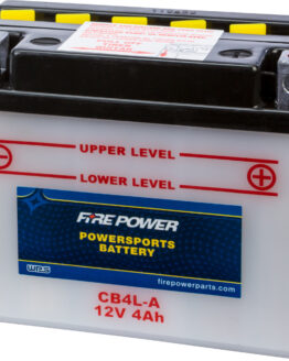 Fire Power CB4L-A 12V Heavy Duty Battery w/Acid Pack