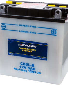 Fire Power CB5L-B 12V Heavy Duty Lead Acid Battery w/ Acid Pack
