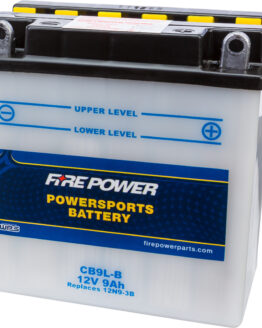 Fire Power 12V Heavy Duty Battery CB9L-B Replaces YB9L-B