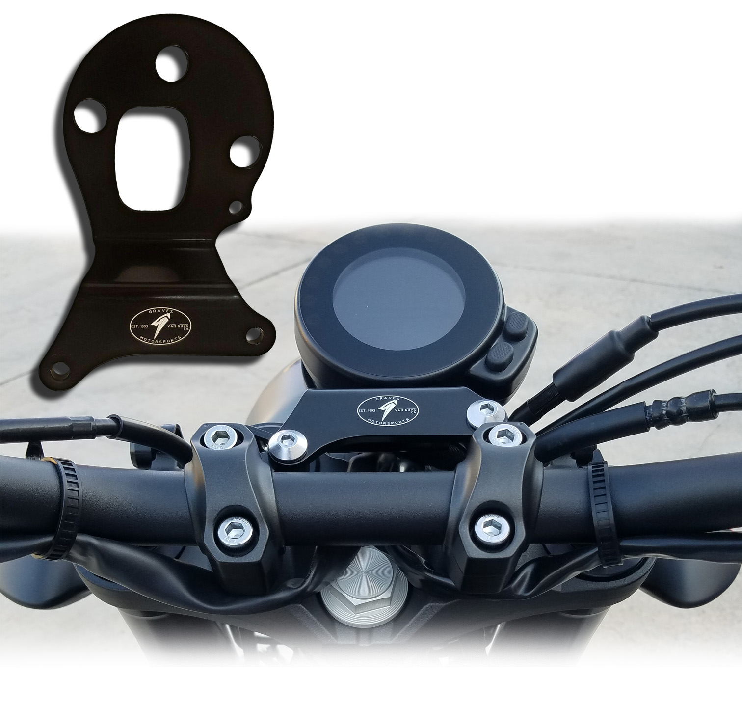 Graves Dash Relocation Kit Black Fits 2016+ Yamaha XSR900 - Image 3
