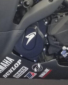 Graves Right Billet Engine Case Cover w/ Slider Black For 15-23 Yamaha R3