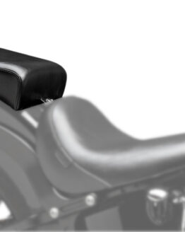 Bare Bones Smooth Vinyl Pillion Pad - Black