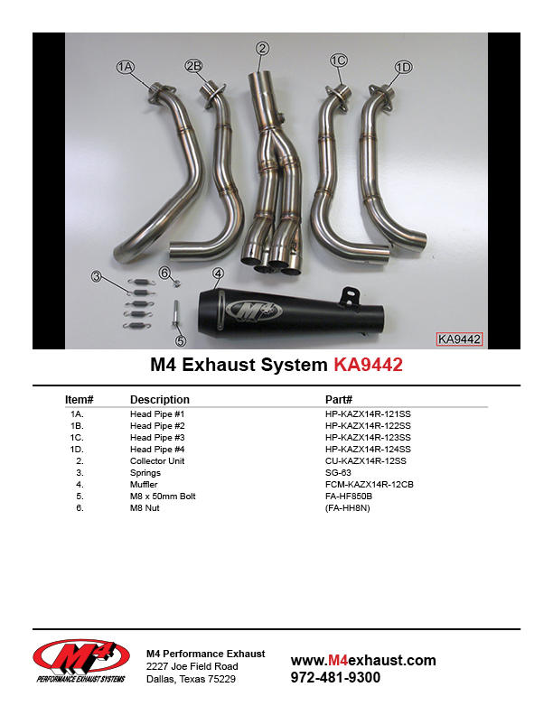 Black GP 4-2-1 Full Exhaust - Image 3