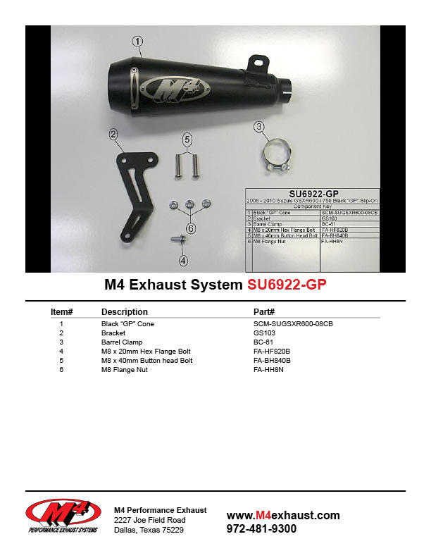 Black GP Slip On Exhaust - Image 3