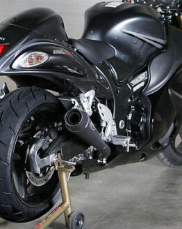 Black Retro Drag Dual Slip On Exhaust