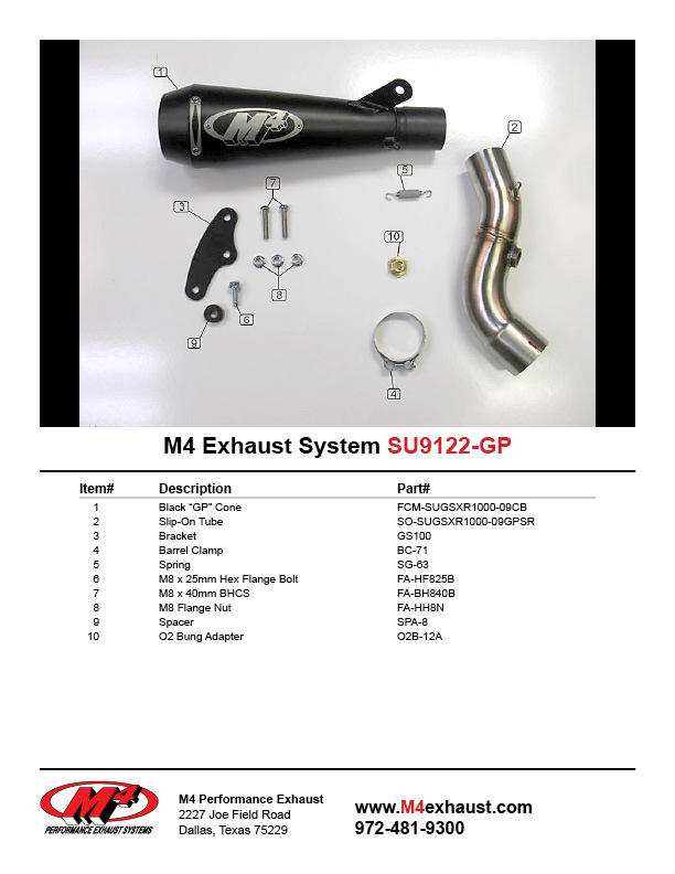 Black GP Slip On Exhaust - Image 4