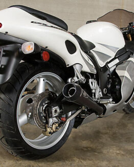 Black Retro Drag Dual Slip On Exhaust