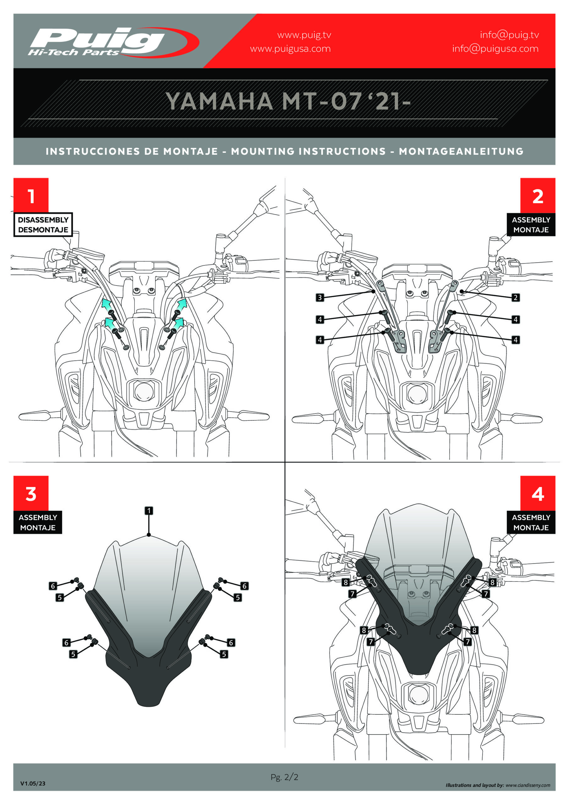 Clear Naked New Gen Windscreen - Image 4