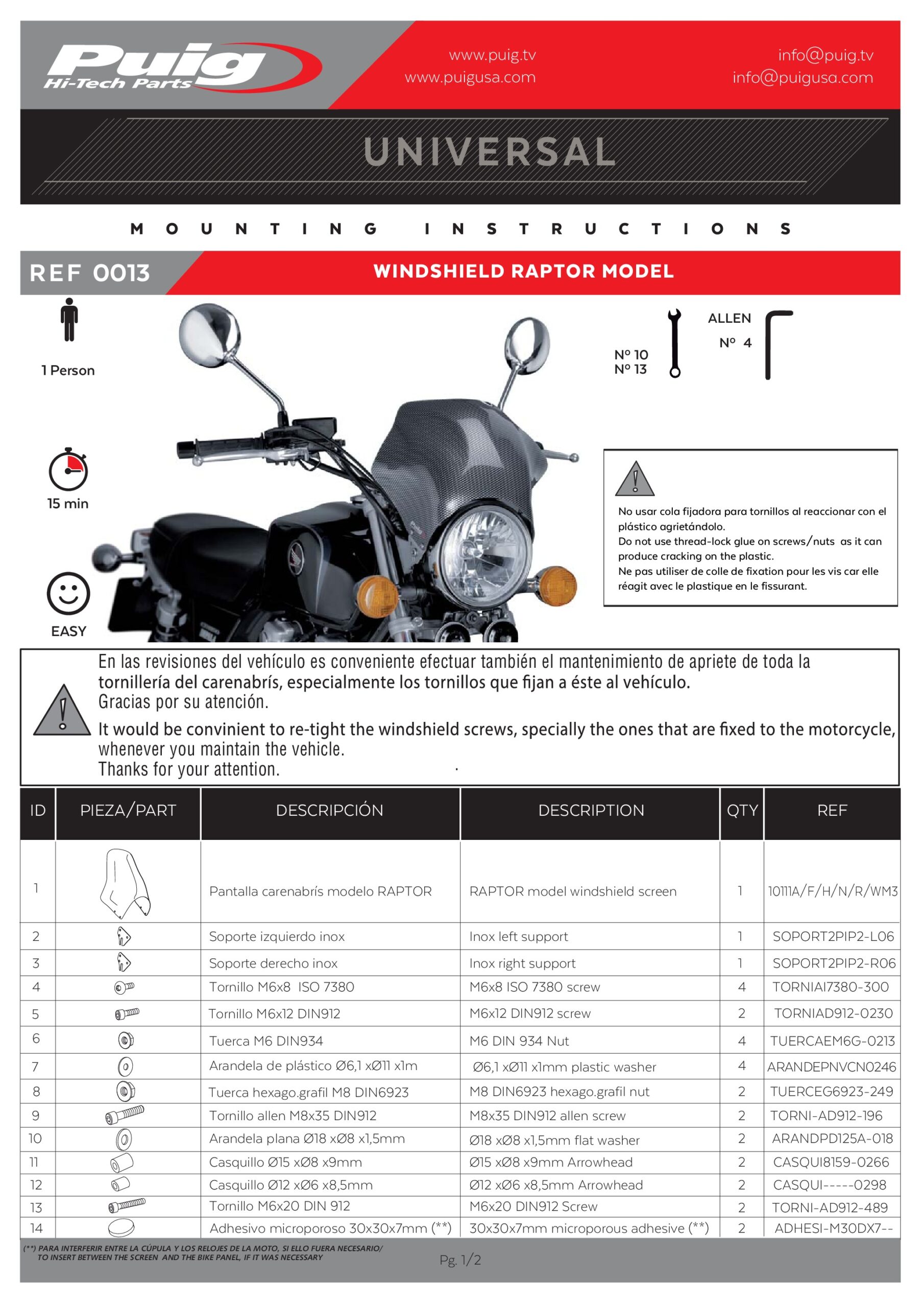Black Universal Mount "Raptor" Windscreen - Image 3
