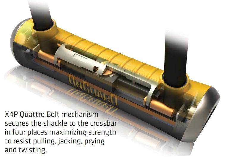 OnGuard Mastiff 4' 10mm Chain and Lock for Motorcycle Scooter ATV Bicycle - Image 4