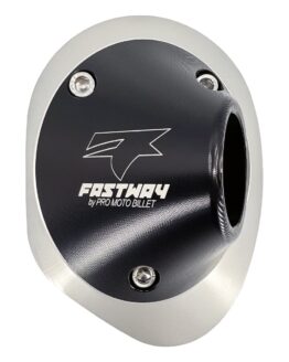 Side Shooter Spark Arrestor Exhaust End Cap - Black