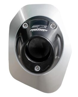 Billet Spark Arrestor Exhaust End Cap - Black