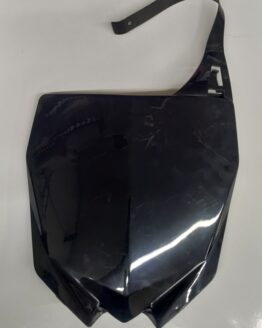*USED* Front Number Plate - Black Fits 10-18 Yamaha YZ125/250/250F/450F