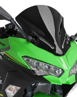 Puig Z-Racing Black Windscreen Fits 18-21 Kawasaki Ninja 400