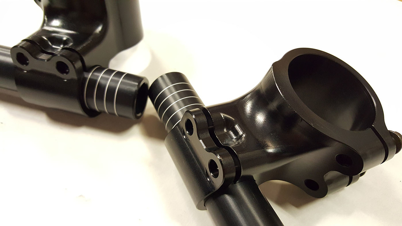 WORKS 41mm Riser Clip-on Yamaha R3 Handlebars - Image 3