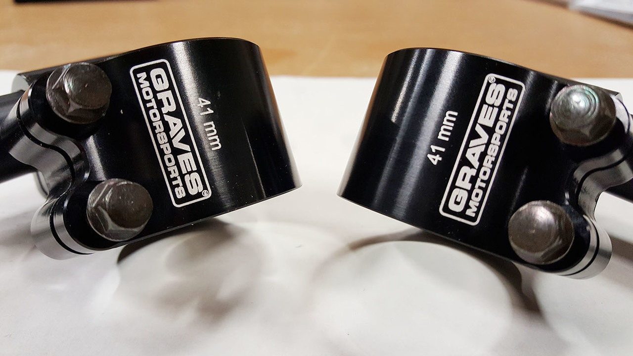 WORKS 41mm Riser Clip-on Yamaha R3 Handlebars - Image 4