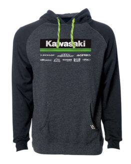 Factory Effex Kawasaki Racewear Pullover Charcoal-Black XL