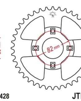 JT Steel Rear Sprocket 50T JTR999.50