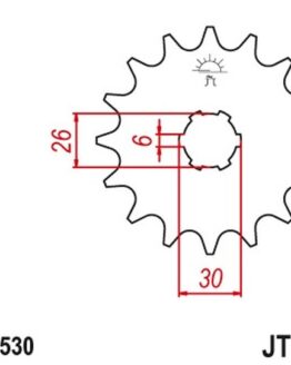 JT Front Sprocket 17T-530 JTF568.17 Fits Yamaha