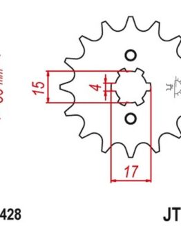 Steel Front Countershaft Sprocket - 13 Teeth