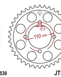 Steel Rear Sprocket - 45 Teeth 530