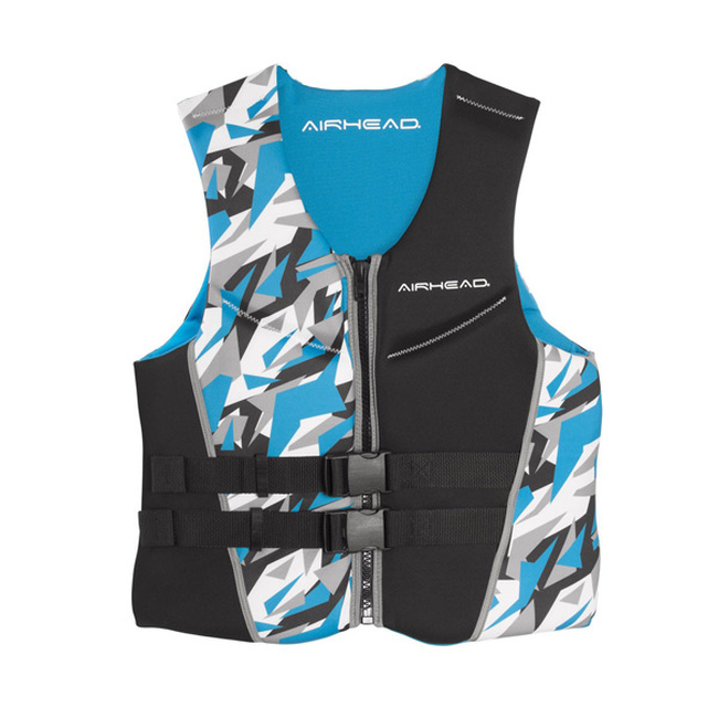Airhead Camo Cool Mens Kwik-Dry Neolite Vest Blue Large - Image 3